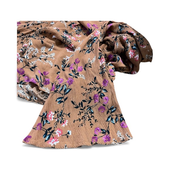 Umgee Floral Print Dress in Brown and Pink - Picture 6 of 6